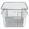 Carlisle Foodservice Squares Polycarbonate Food Storage Container, 6 qt, 8.75 x 8.75 x 7.31, Clear, Plastic 1195207 - alternate 3